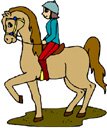 lady riding horse